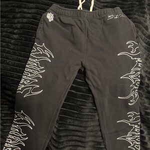 darc sport Black Flame Graphic Joggers